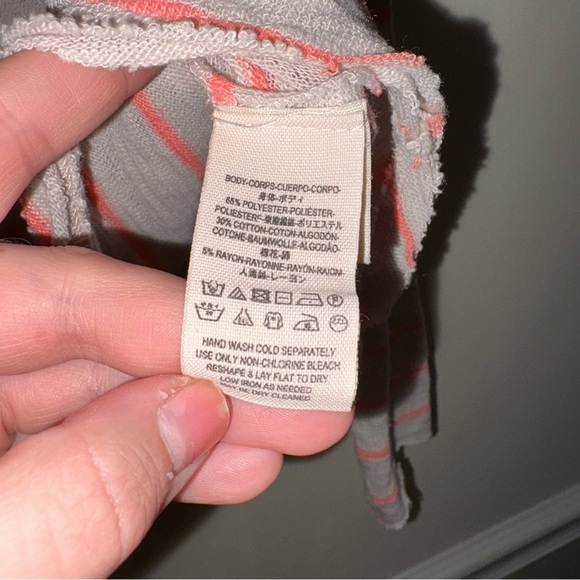 Free People Love Lane One-Shoulder Tee in Grey Combo - Picture 9 of 10